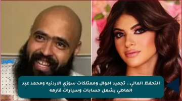 التحفظ المالي.. تجميد أموال وممتلكات سوزي الأردنية ومحمد عبد العاطي يشمل حسابات وسيارات فارهة